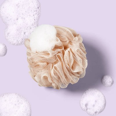 Pufa do kąpieli z siateczki do piany