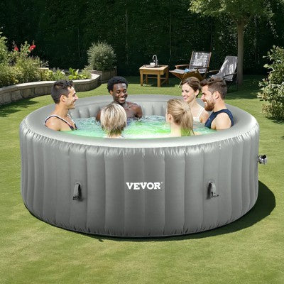 Duże okrągłe jacuzzi dmuchane dla 6-8 osób