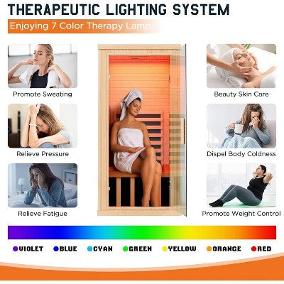 Sauna na podczerwień do domu z minimalistycznym designem