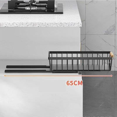 Wysuwany organizer do szafki z przegrodami, bez wiercenia