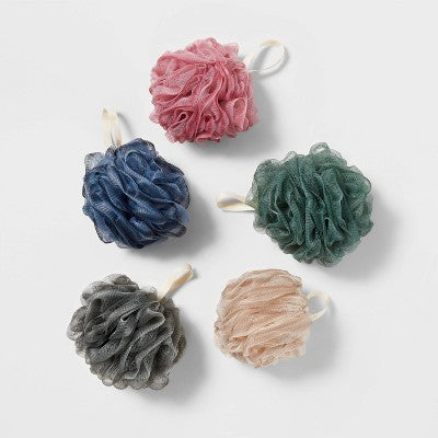 Pufa do kąpieli z siateczki do piany