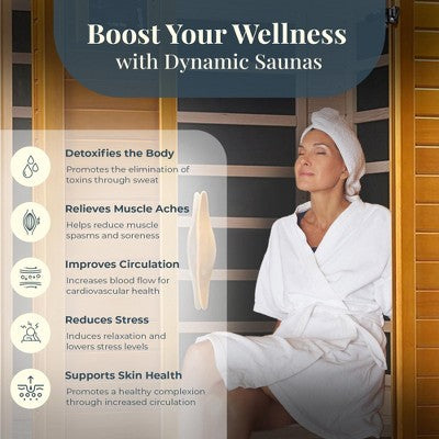 Sauna na podczerwień dla trzech osób z głośnikami