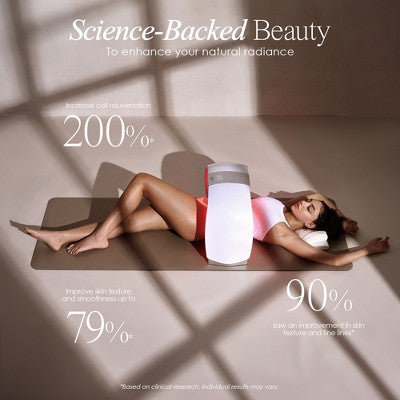 Lampa kopułowa do twarzy z kolorami światła